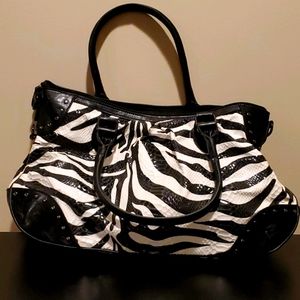 Zebra print purse